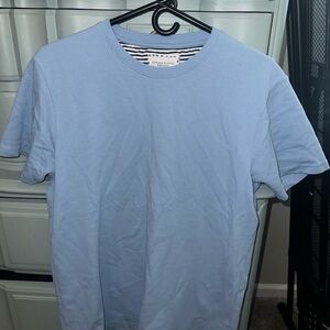 Denim and Flower Blue Crew Neck T-Shirt